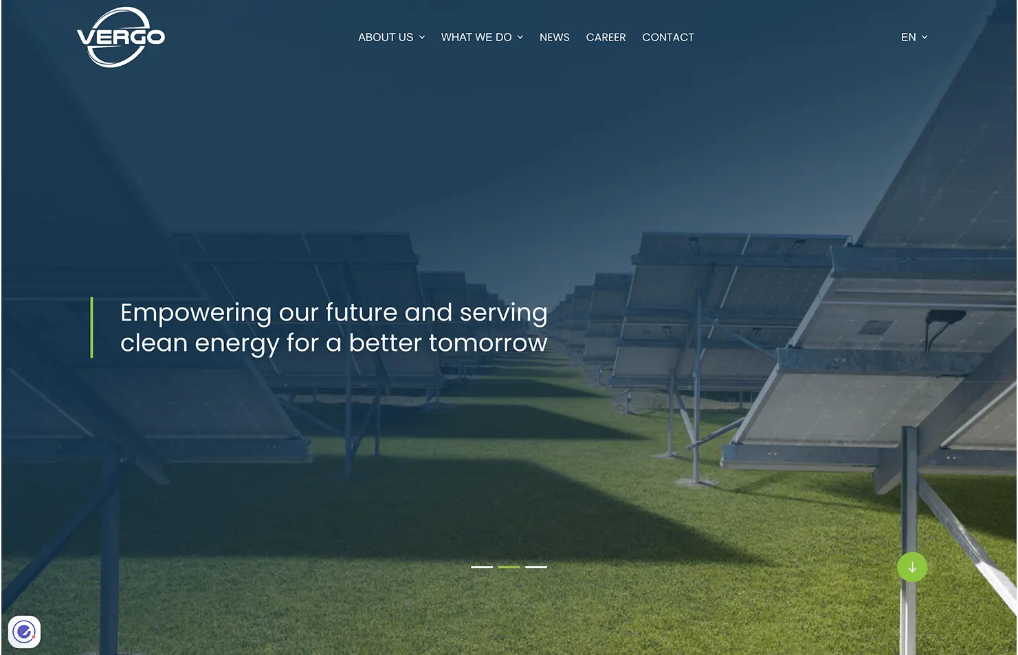 Vergo Enerji Website Ekran Görüntüsü