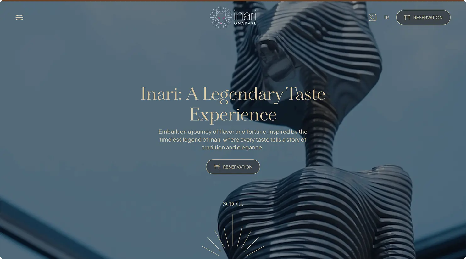 İnari Omakase Website Ekran Görüntüsü