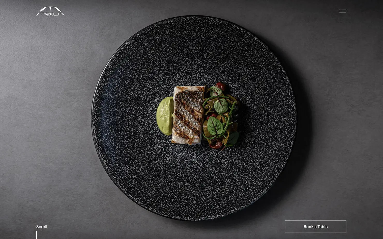 Mikla Restaurant Website Ekran Görüntüsü